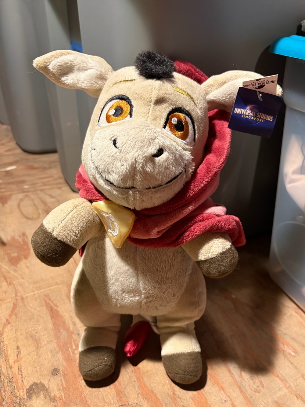 Universal  Donkey Plush with Red Cape